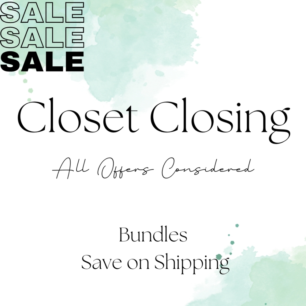 Hi, Friends. Closing my Closet!